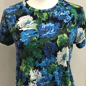 Pam & Gela Sophia Crew Tee. Floral Print.